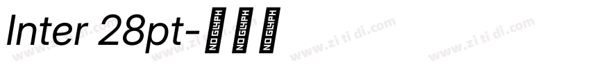 Inter 28pt字体转换